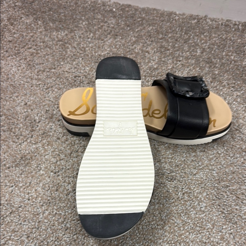Sam Edelman Black Slide Sandals - Picture 2 of 3